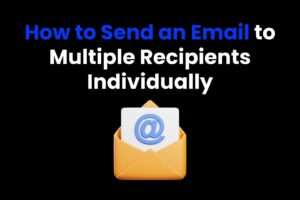 How To Send An Email To Multiple Recipients Individually Arvin