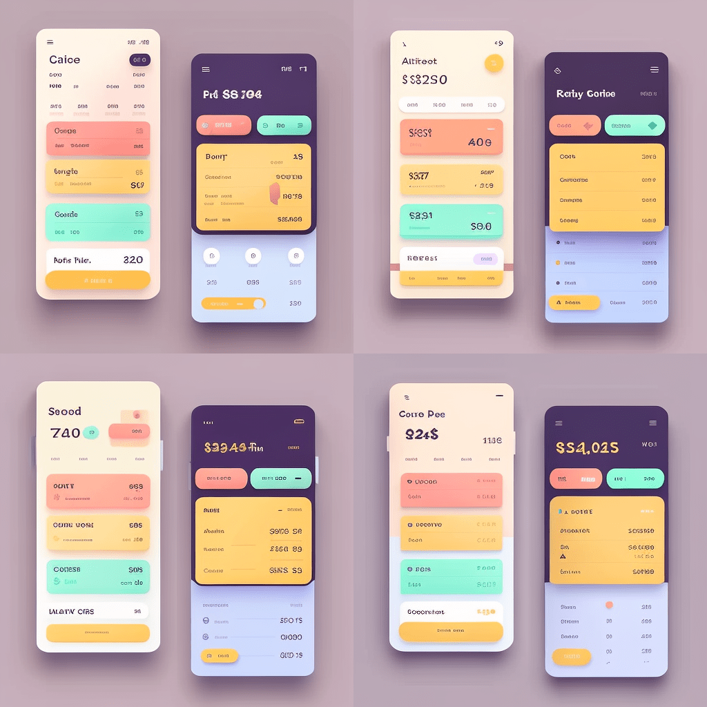 expense tracker app ui for web and mobile app