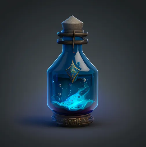 icon of a blue magic potion