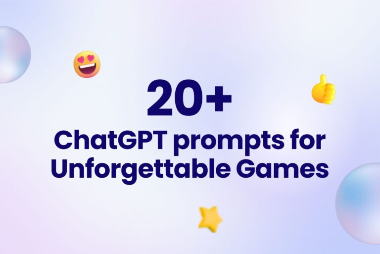 Best 20 ChatGPT prompts for Unforgettable Games