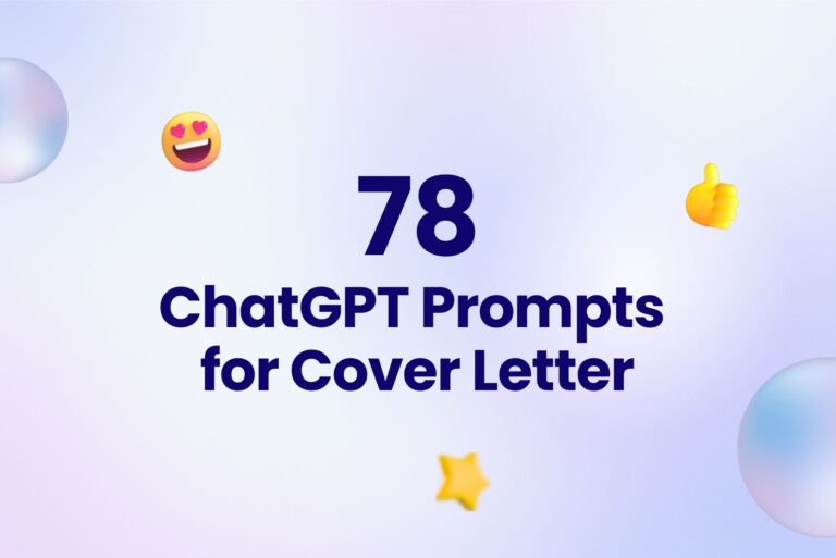 Best 78 ChatGPT Prompts for Cover Letter