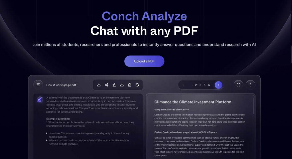 Conch Analyze Chat with PDF