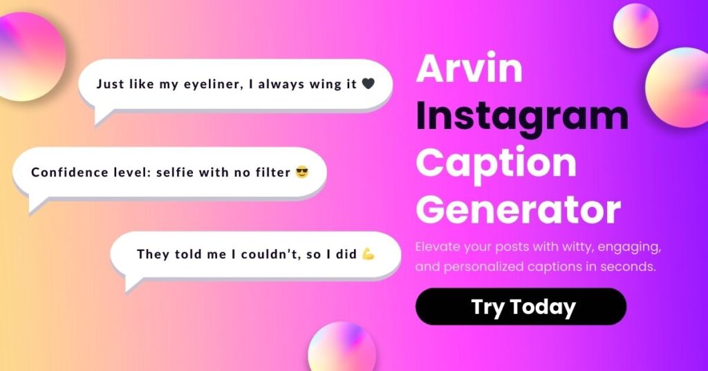 Arvin Instagram Caption Generator