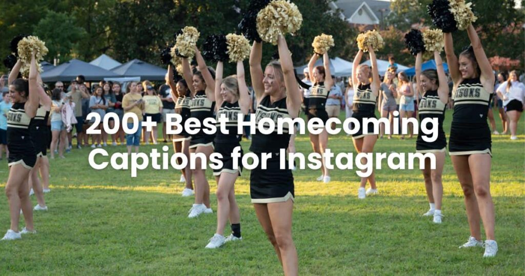 homecoming captions for instagram