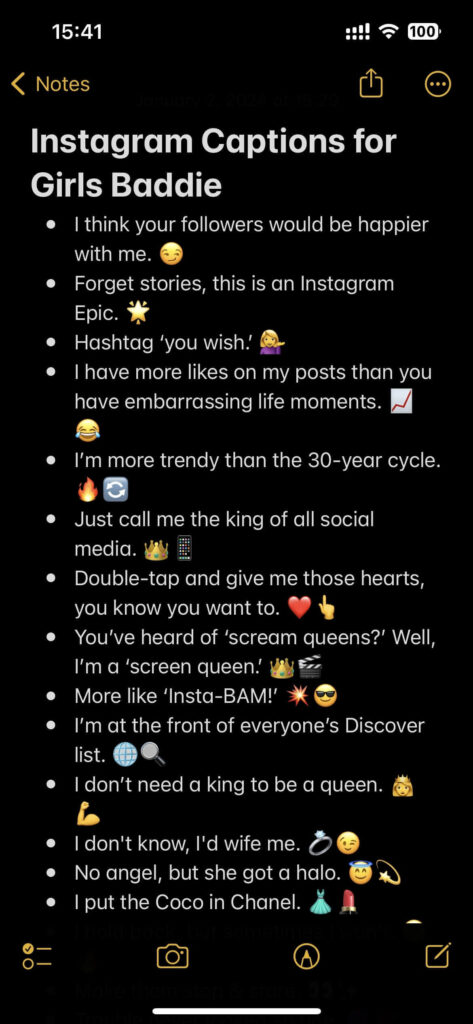 300+ Best, Cute, Classy Instagram Captions for Girls in 2024 - Arvin