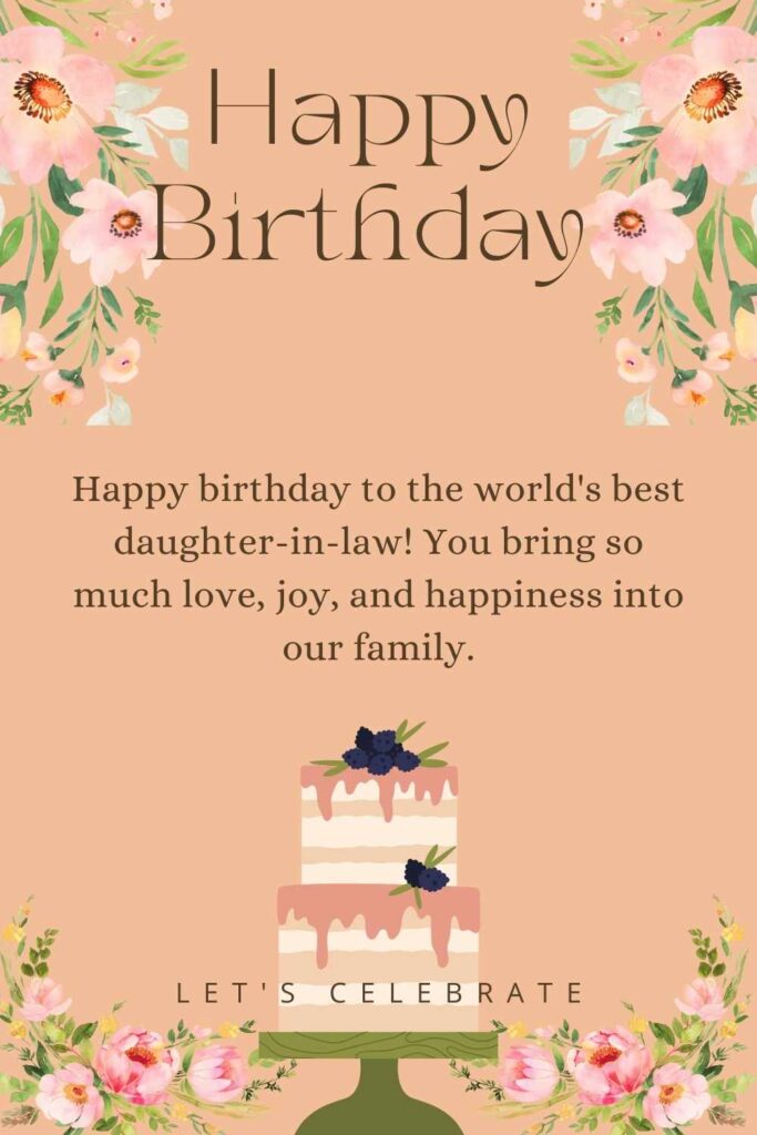 Daughter-in-Law Birthday Card - Special Daughter-in-Law - Artistic...