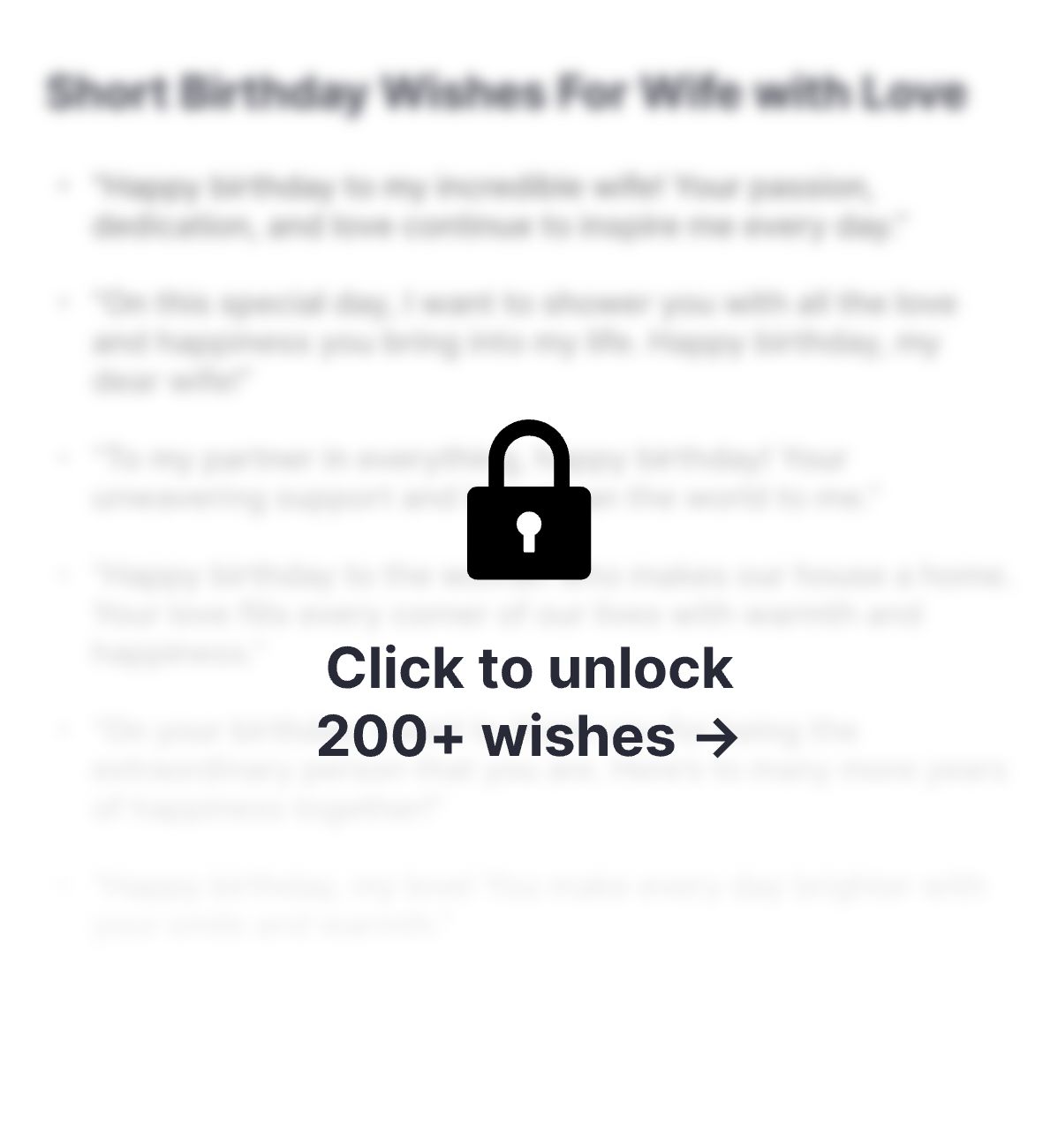 Birthday wishes for wife - unlock2