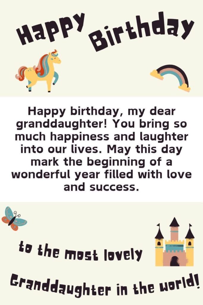 Heartwarming Birthday Wishes for Granddaughter