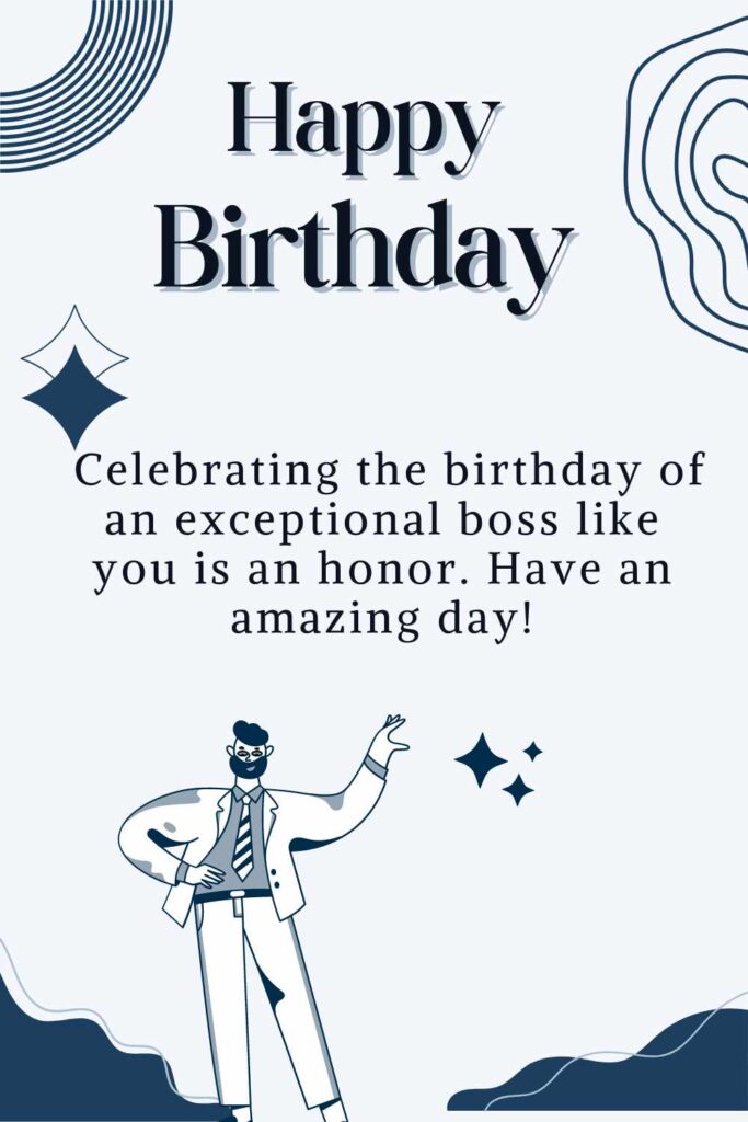 Short Heart-touching Birthday Wishes for Boss
