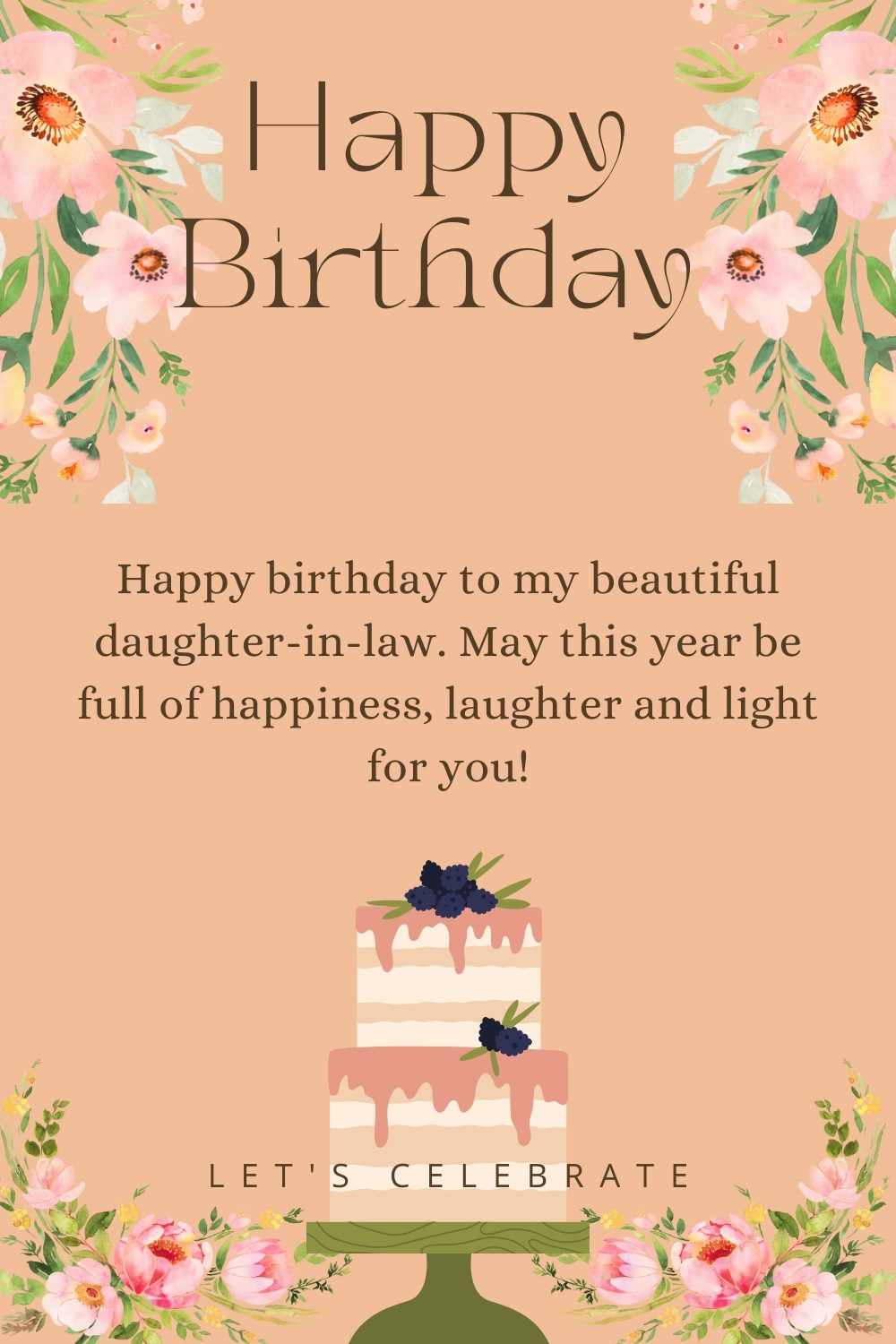 200+ Warm Birthday Wishes for Daughter-in-Law - Arvin