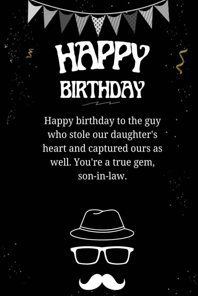 Sweet Birthday Wishes for Son-in-law