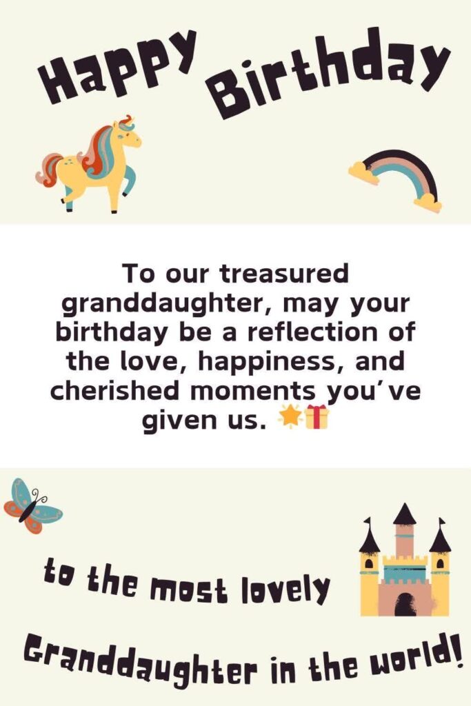 Sweet Messages for Granddaughter's Birthday