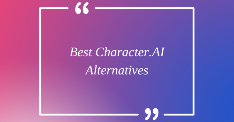 Explore The Best Character.AI Alternatives Ranked