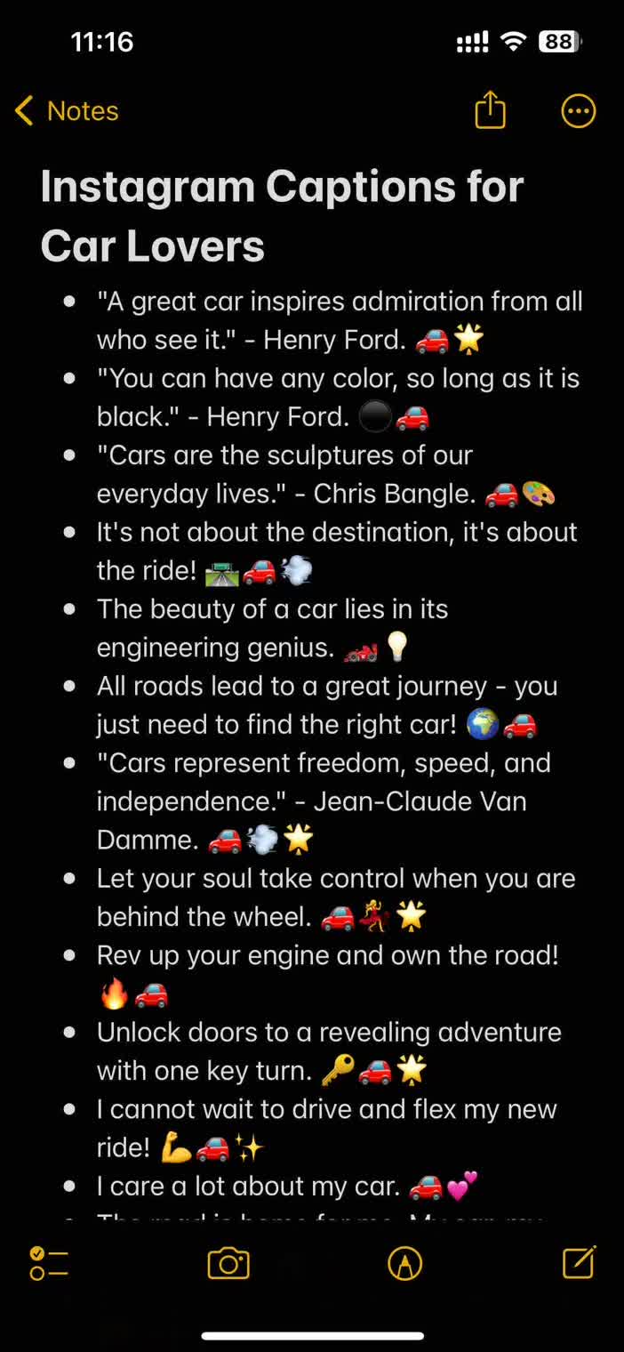300+ Best Cool Car Captions for Instagram (2024) - Arvin