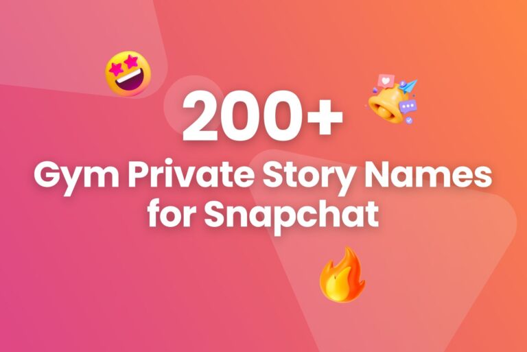 200+ Gym Private Story Names for Snapchat 2024