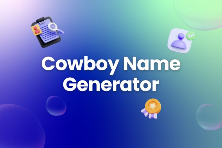 Cowboy Name Generator (Wild West Names)