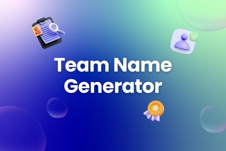The Best Team Name Generator in 2024 (Free and Instant)