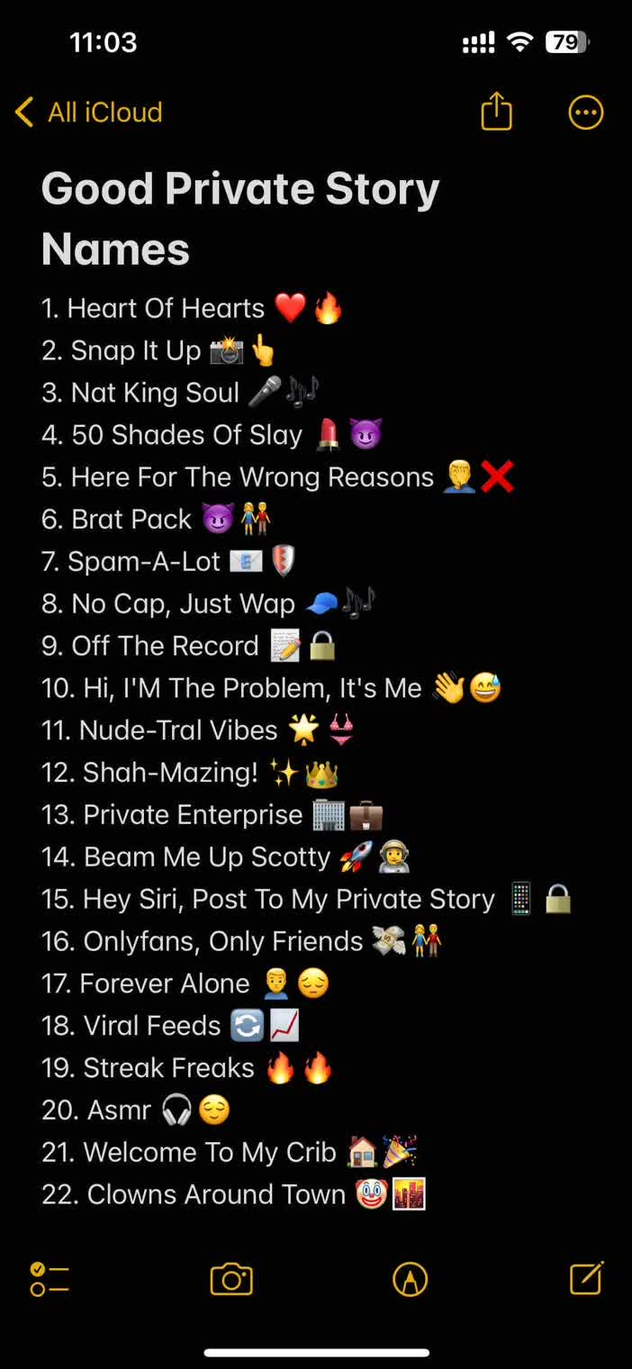 500+ Funny Private Story Names for Snapchat Arvin