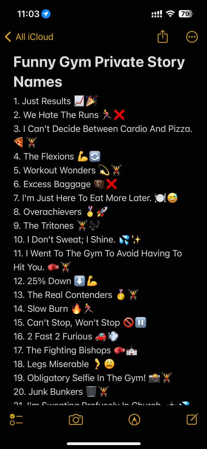 200+ Gym Private Story Names for Snapchat 2024 Arvin