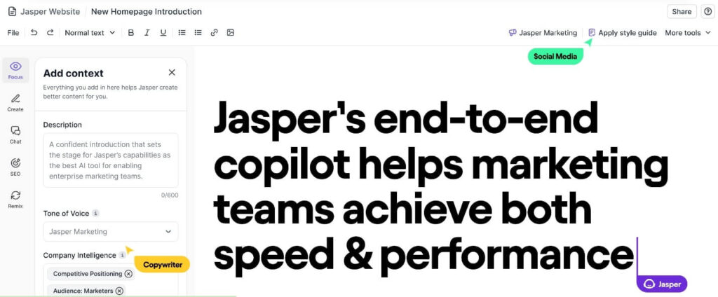 jasper Website
