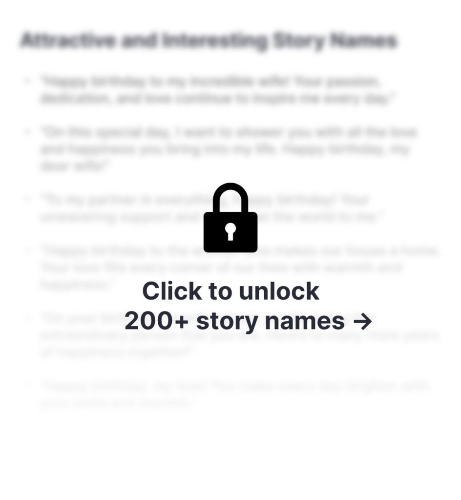 unlock story name generator