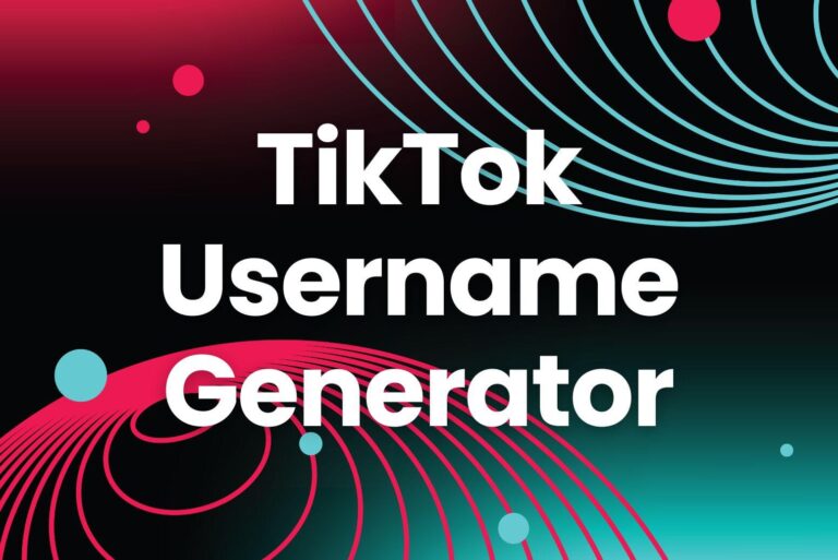 Free Tiktok Username Generator