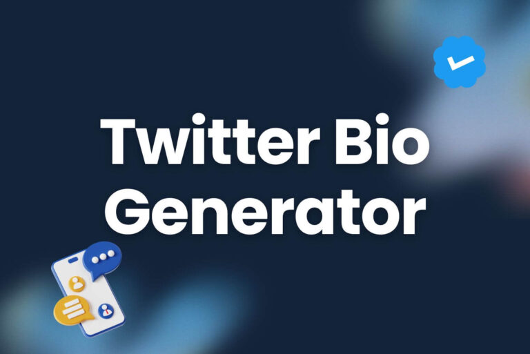 Twitter Bio Generator – 100% Free, No Login