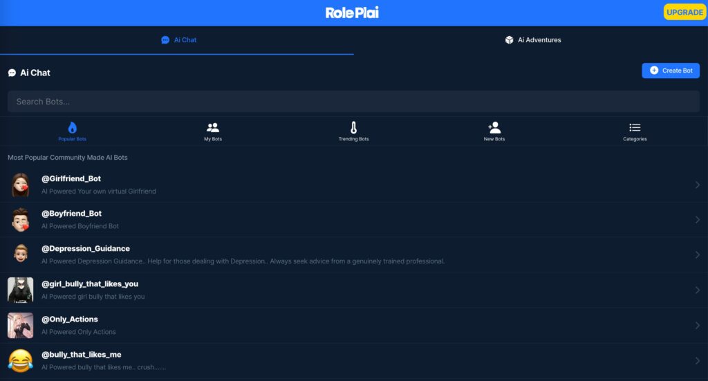 roleplay ai chatbots