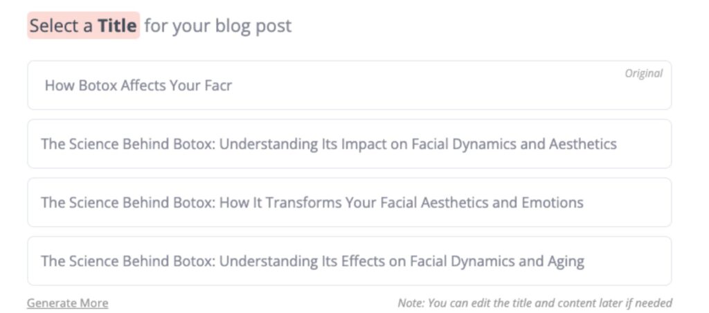 Best AI Chrome extensions for a blog post on Botox, including options like "The Science Behind Botox" and its impact on aesthetics.