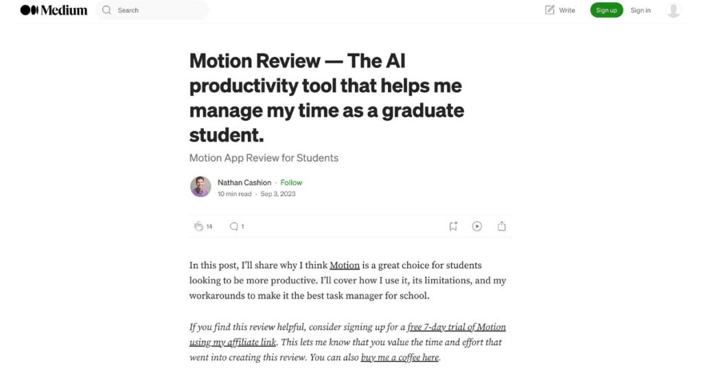 motion app review