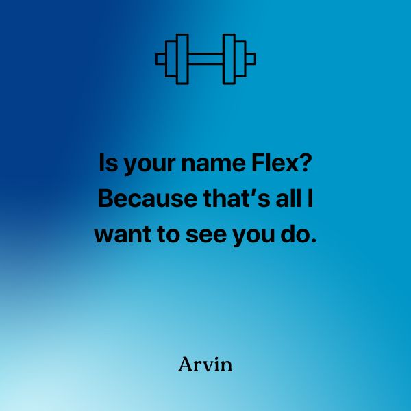 best gym pick up lines