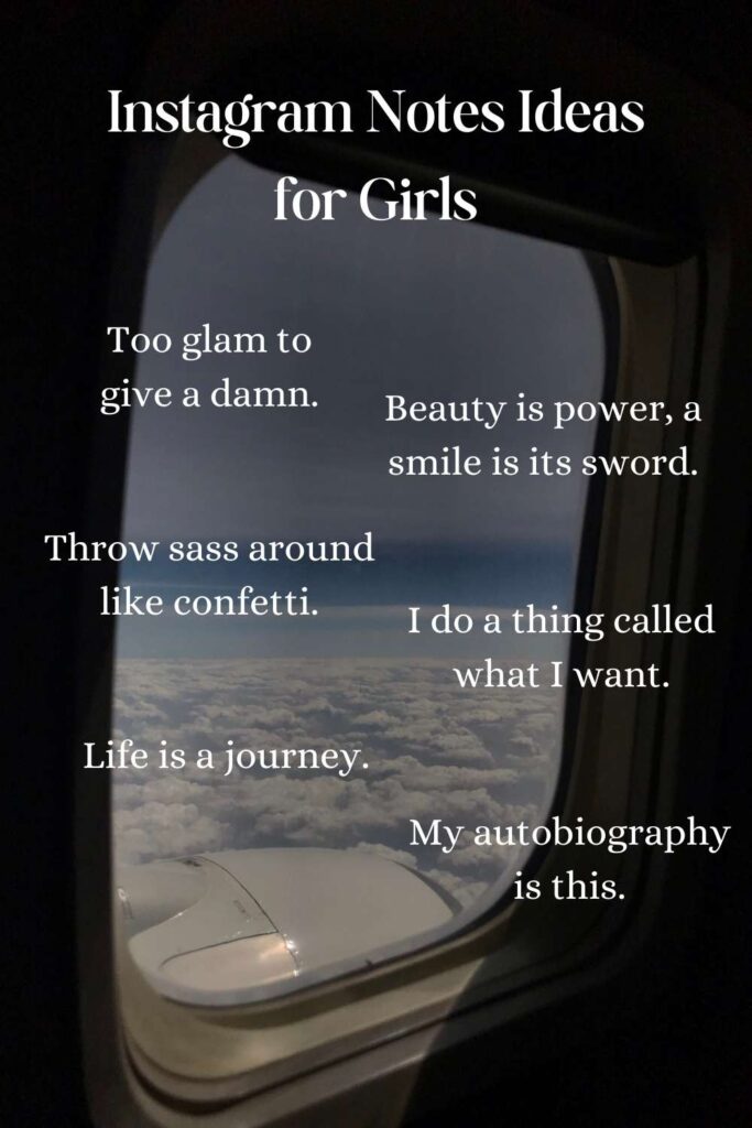 Instagram Notes Ideas for Girls