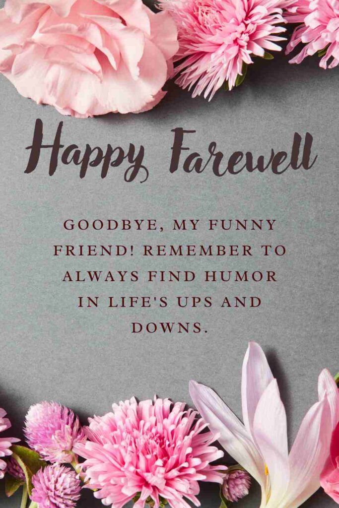 farewell message to friends