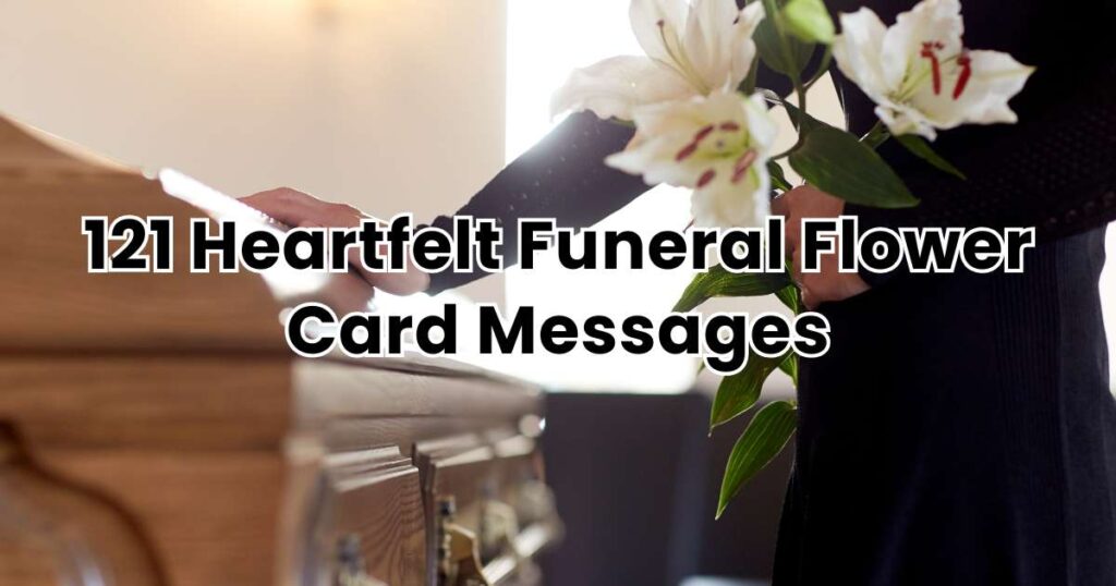 funeral flower card messages