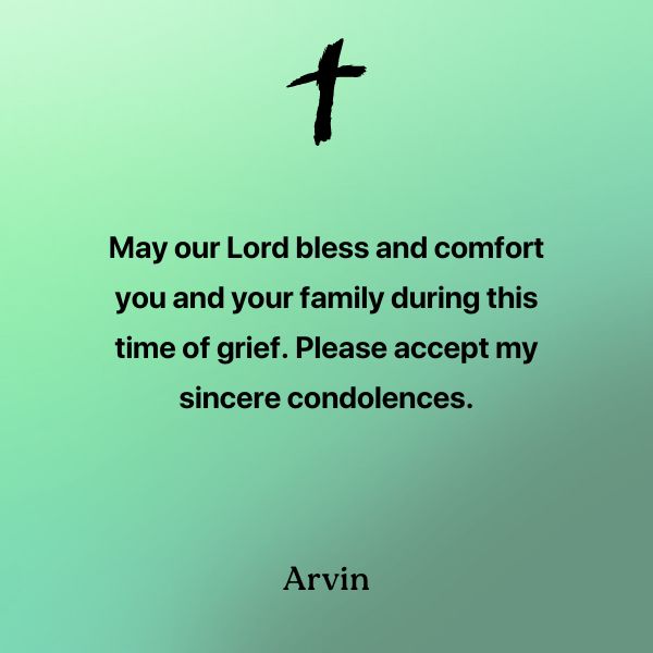 short Christian Condolence Messages