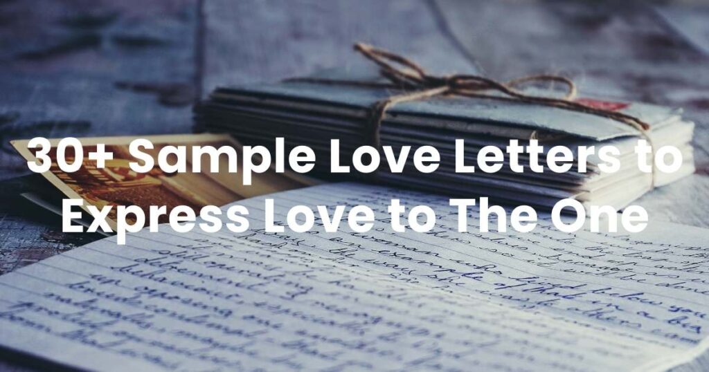 30+ sample love letter