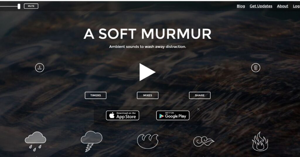 a soft murmur