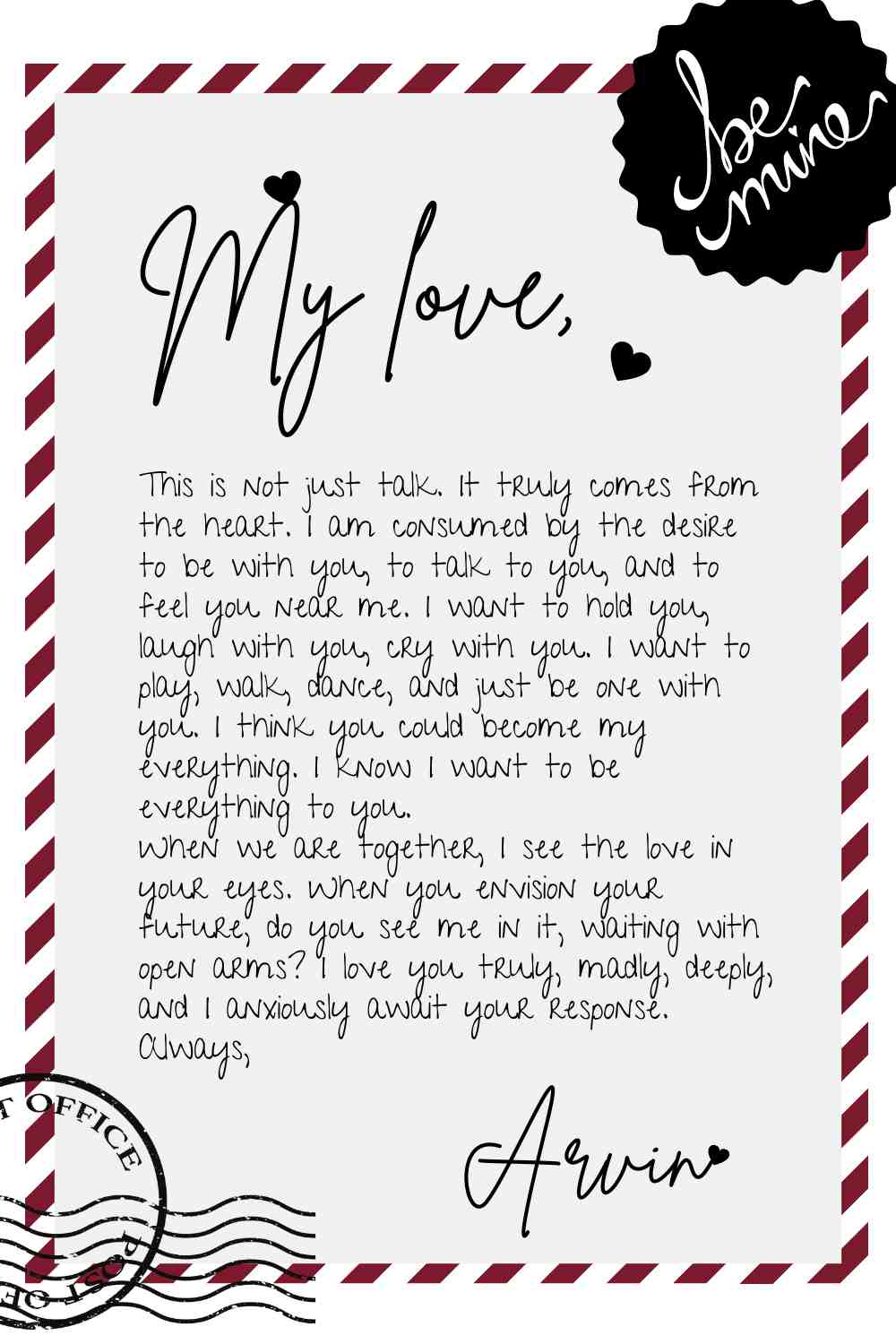 30+ Sample Love Letters to Express Love to The One - Arvin