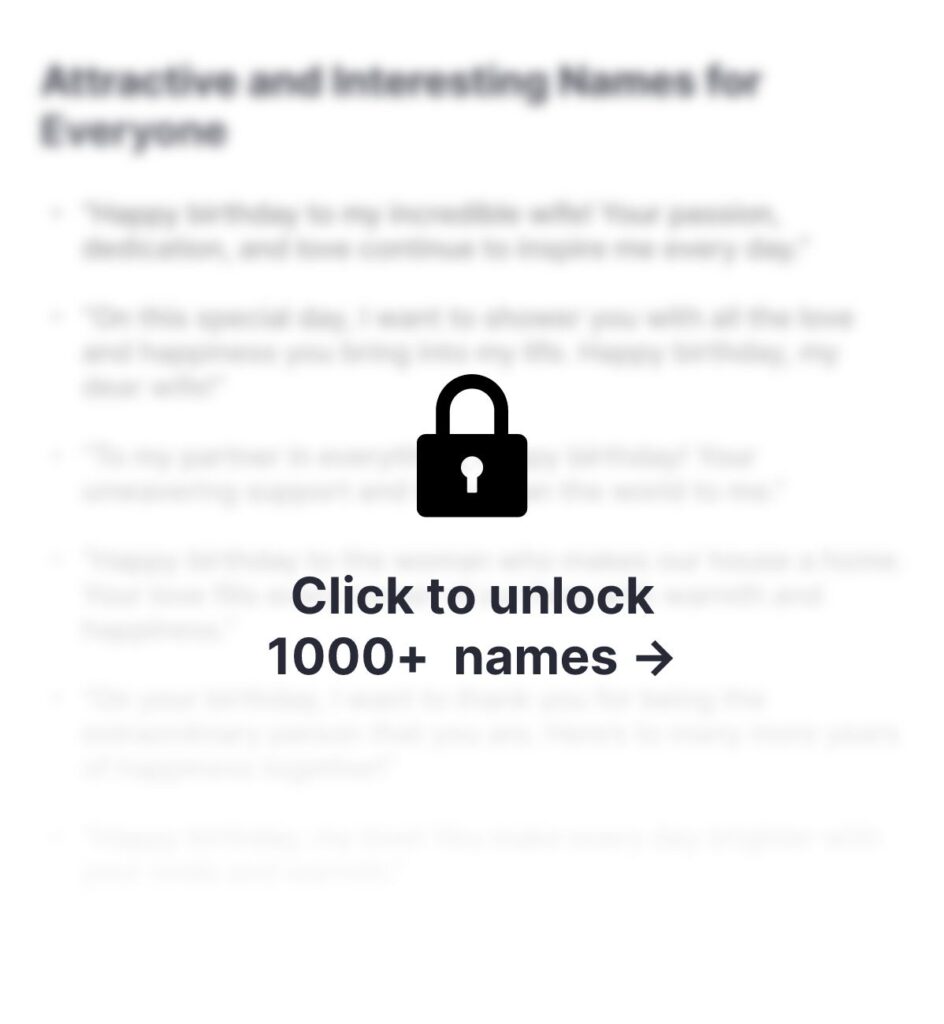unlock name generator