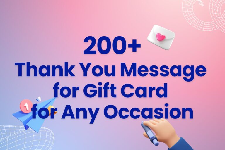 200+ Thank You Message for Gift Card for Any Occasion