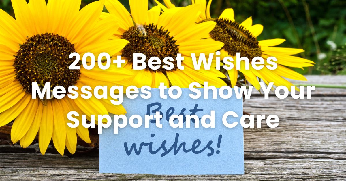 200+ Best Wishes Messages to Show Your Support and Care - Arvin