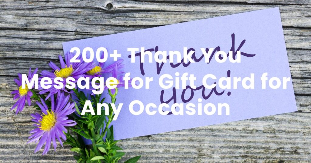 200+ Thank You Message For Gift Card For Any Occasion - Arvin