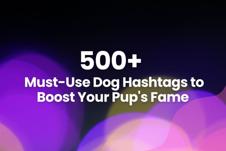 500+ Must-Use Dog Hashtags to Boost Your Pup’s  Fame