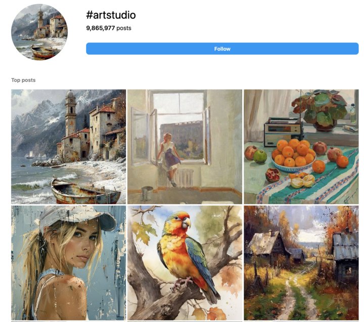 art hashtags-artstudio