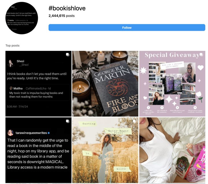 bookstagram hashtags-bookishlove