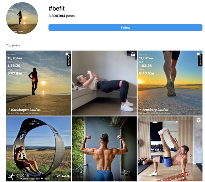 fitness hashtag-befit