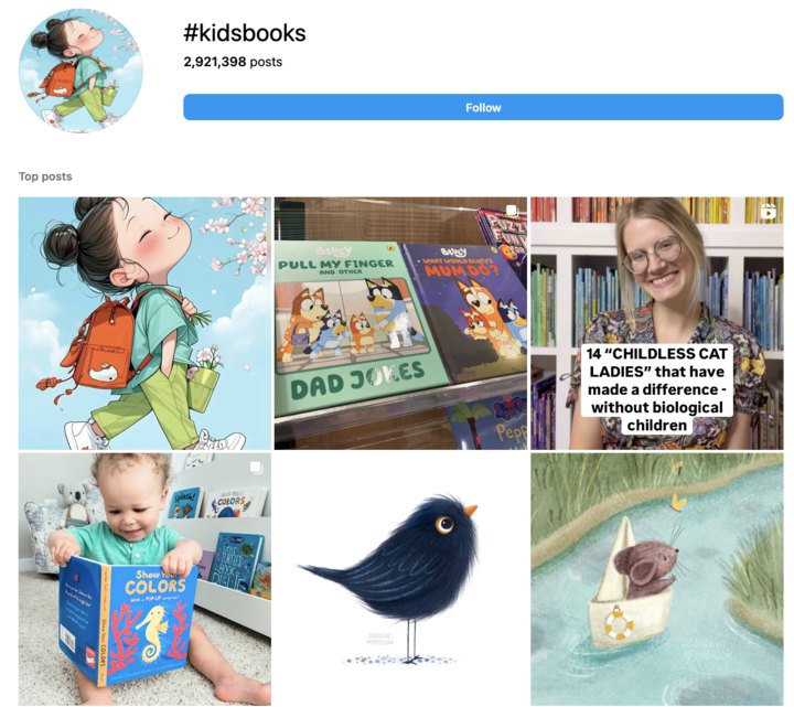 kidsbook Hashtags