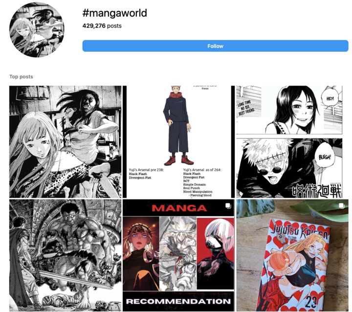 Bookstagram Hashtags-mangaworld