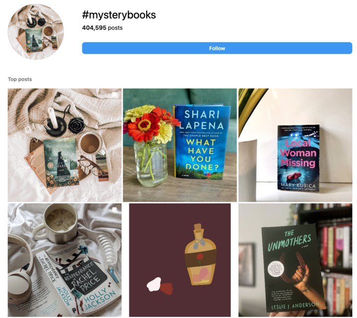 Bookstagram Hashtags-mysterybook