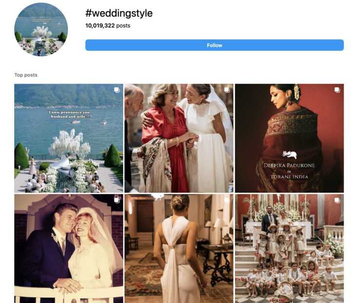 wedding hashtag-wedding style